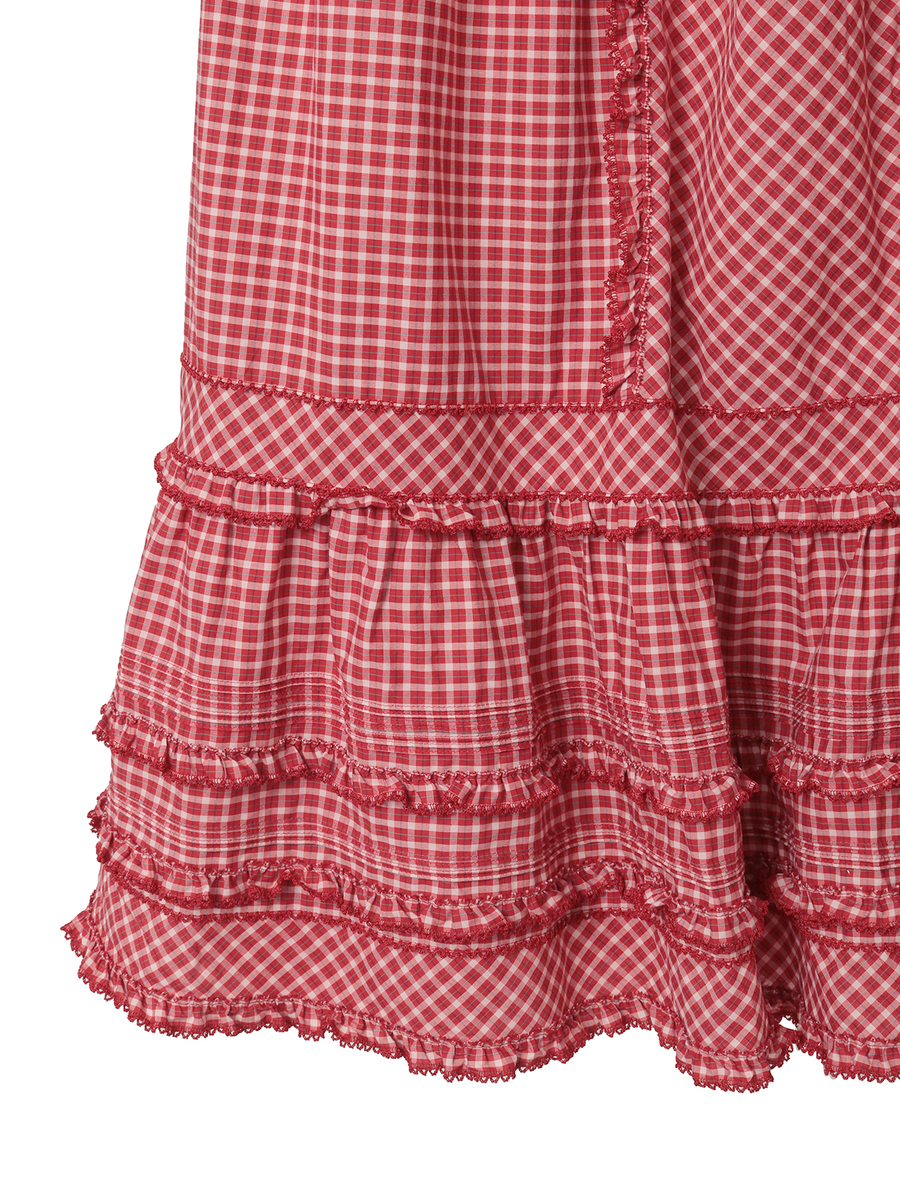 オリジナルチェックスカート 詳細画像 グリーン系 4