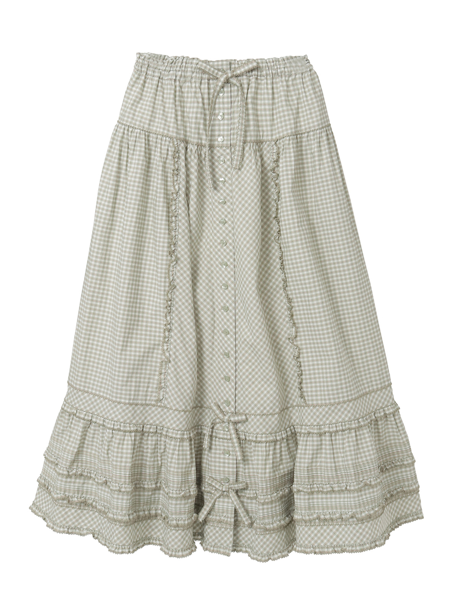 オリジナルチェックスカート 詳細画像 グリーン系 1