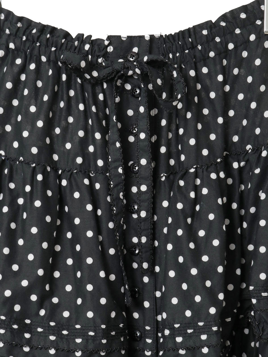 フリル使いロングスカート 詳細画像 ピンク&times;シロ 3