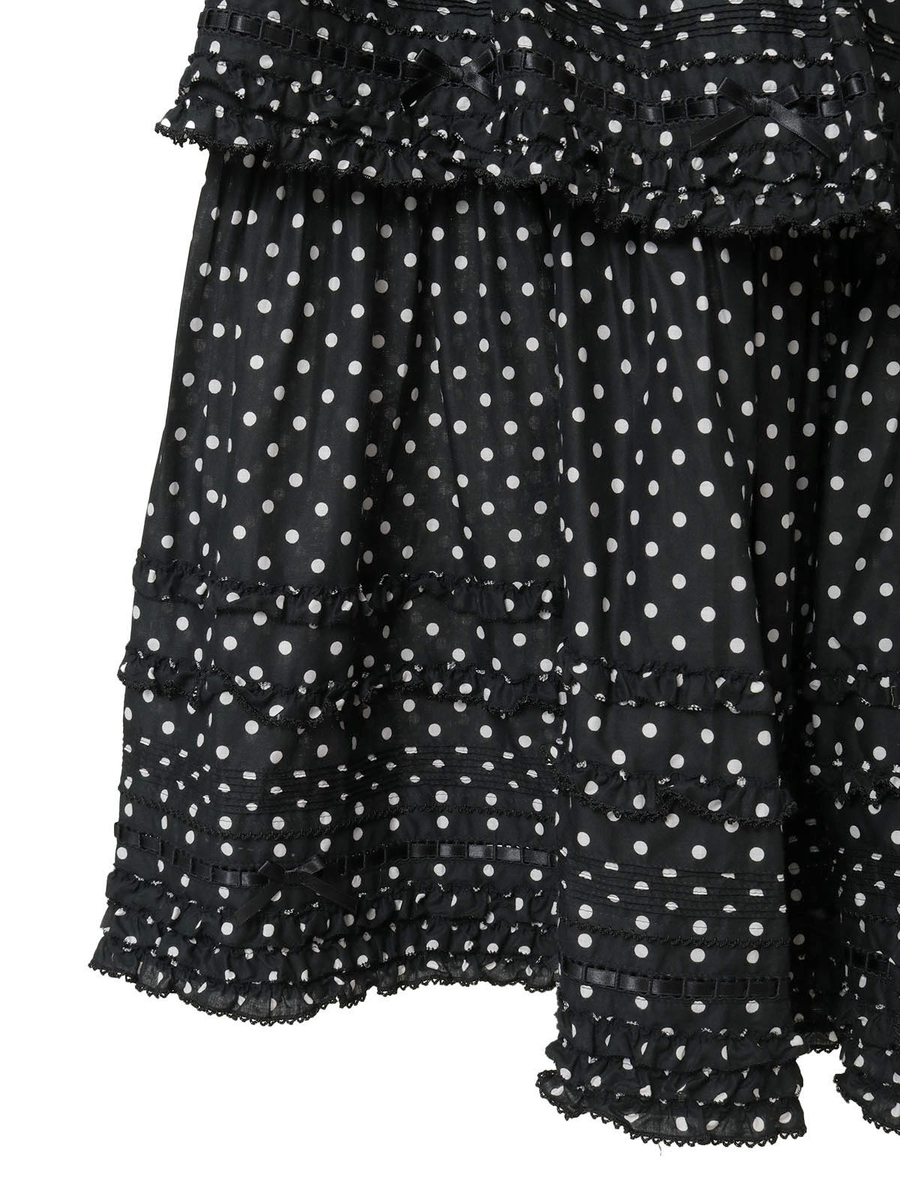 フリル使いロングスカート 詳細画像 ピンク&times;シロ 5