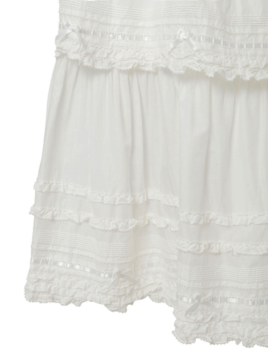 フリル使いロングスカート｜ピンクハウスオフィシャルオンラインストア