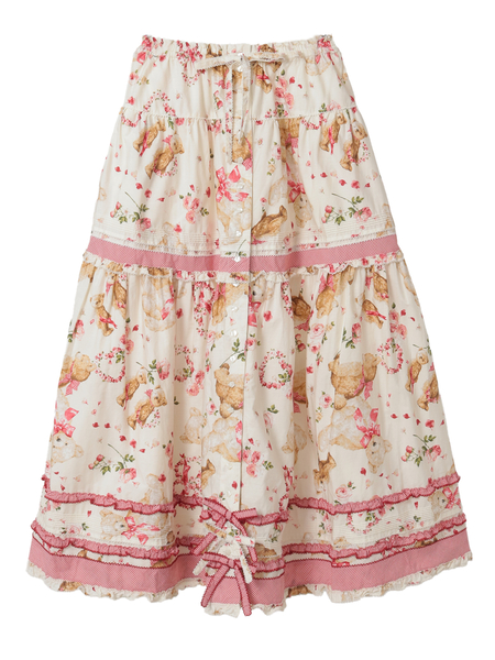 テディローズプリントスカート