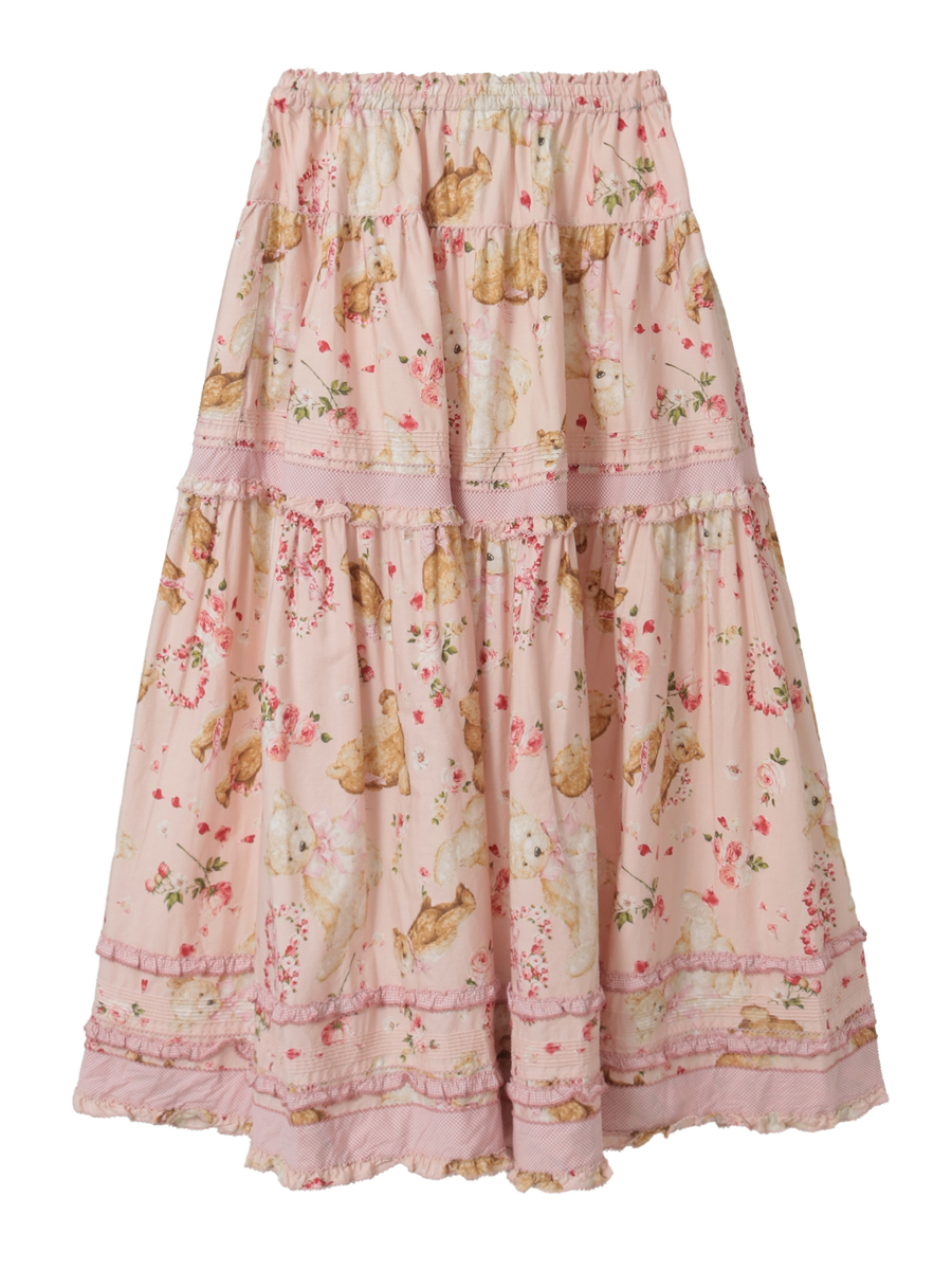 テディローズプリントスカート 詳細画像 クロ 2