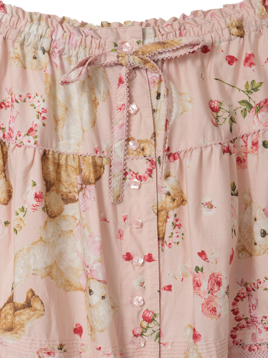 テディローズプリントスカート 詳細画像 クロ 3