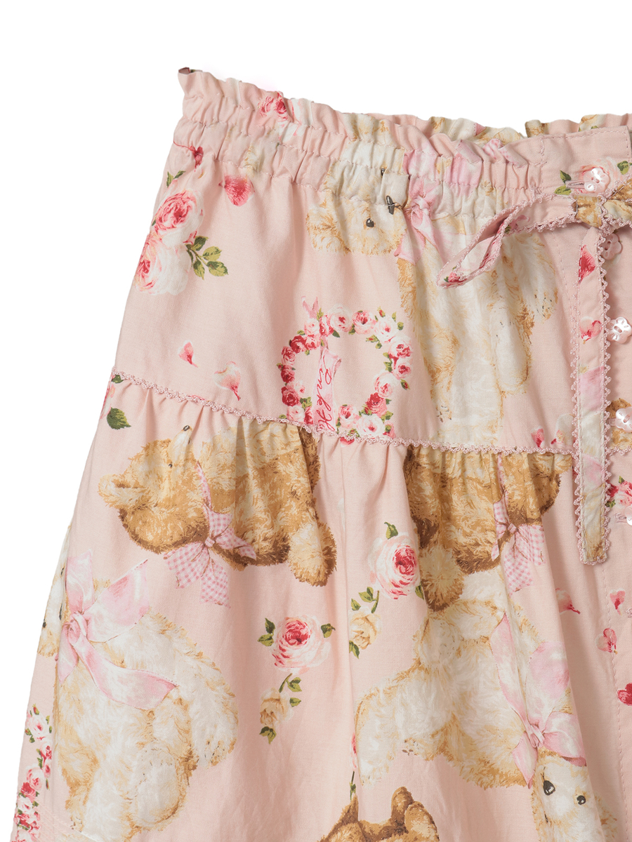 テディローズプリントスカート 詳細画像 クロ 4