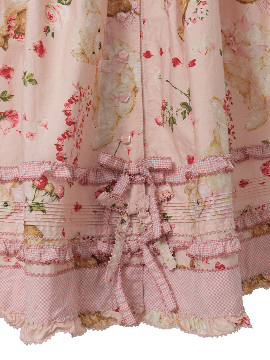 テディローズプリントスカート 詳細画像 クロ 6