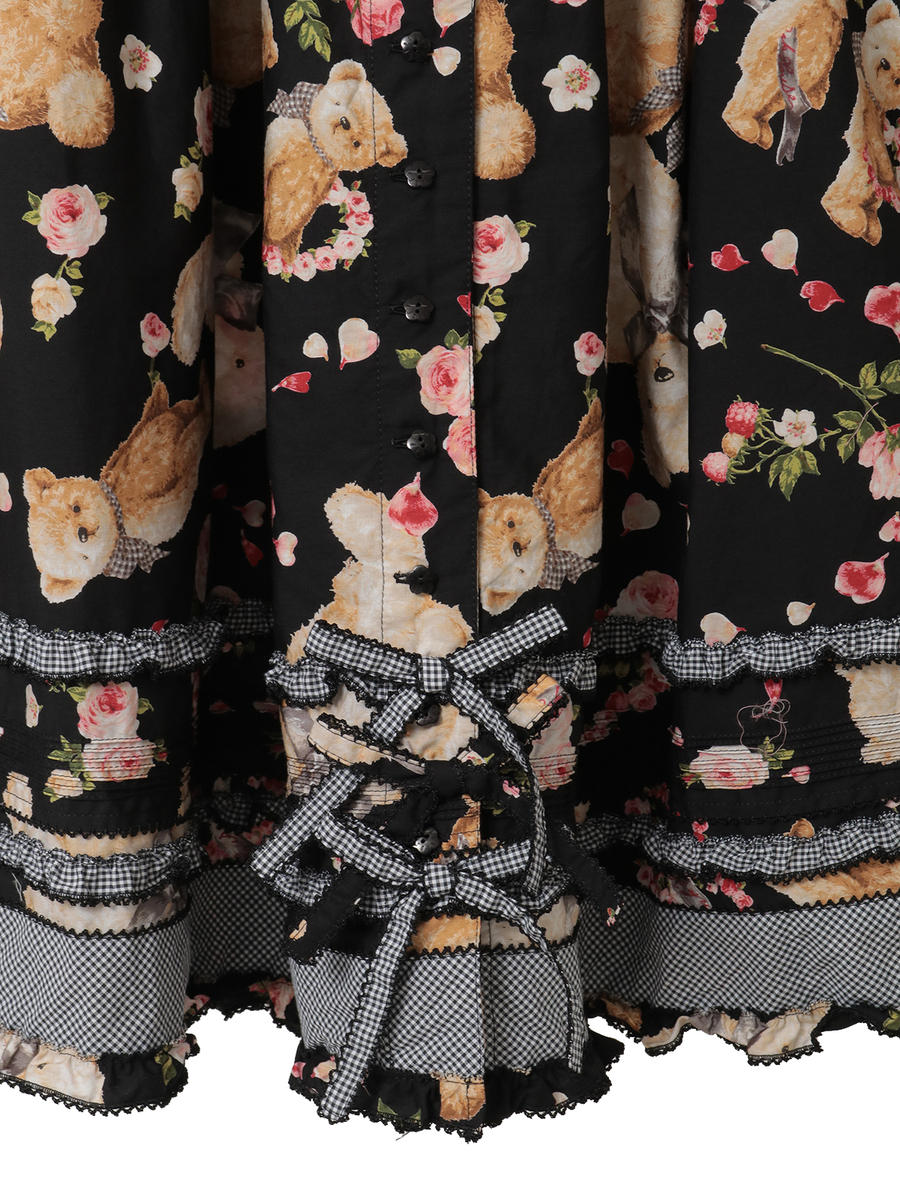 テディローズプリントスカート 詳細画像 クロ 7