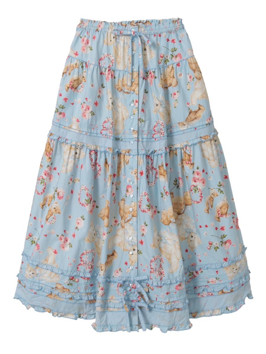 テディローズプリントスカート 詳細画像 ソライロ 1