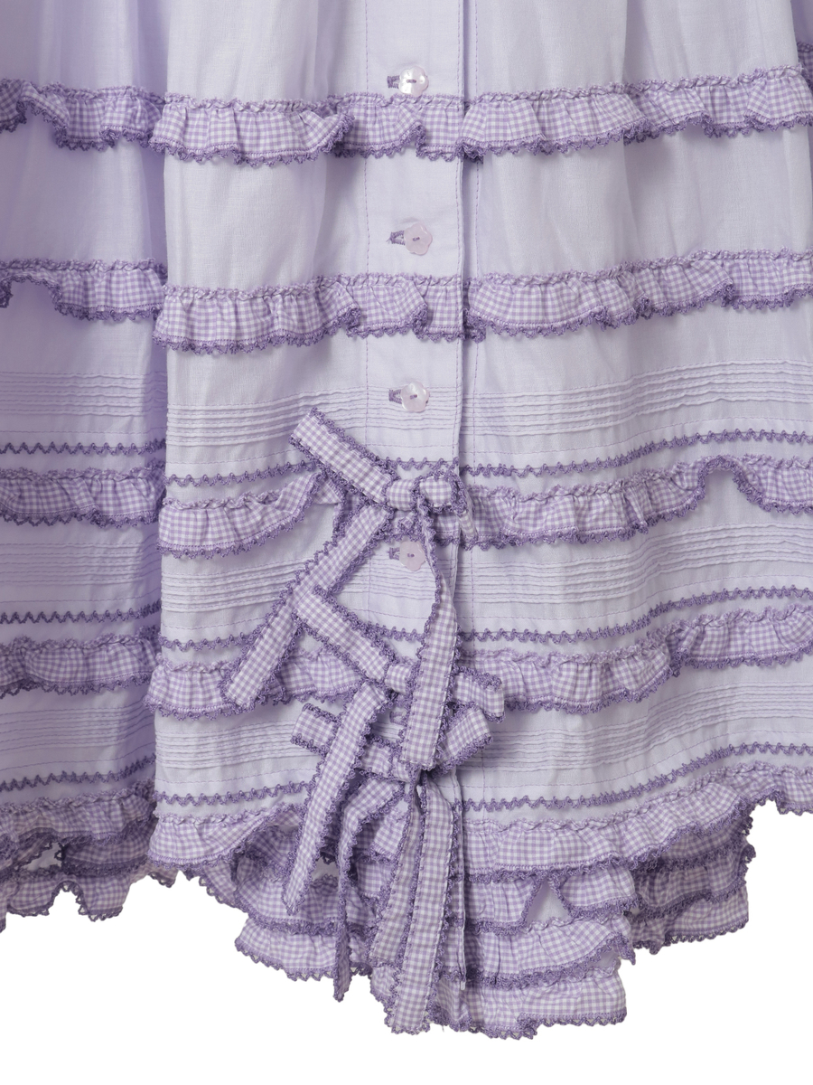 ギンガムフリル使いローンスカート 詳細画像 ソライロ 10