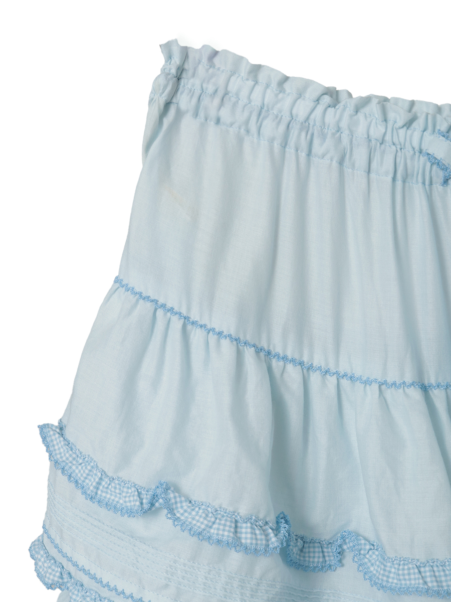 ギンガムフリル使いローンスカート 詳細画像 ソライロ 4