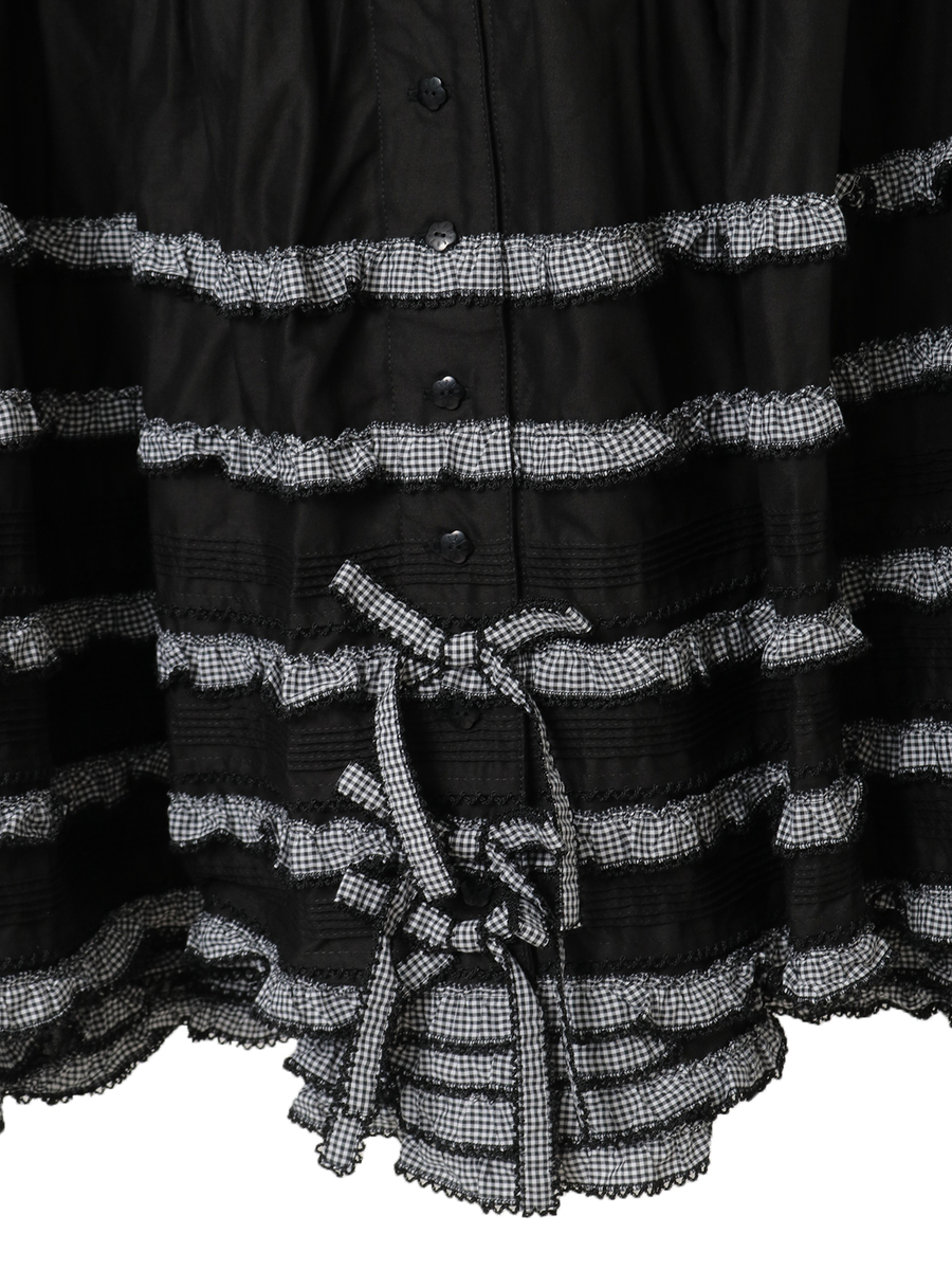 ギンガムフリル使いローンスカート 詳細画像 ソライロ 7