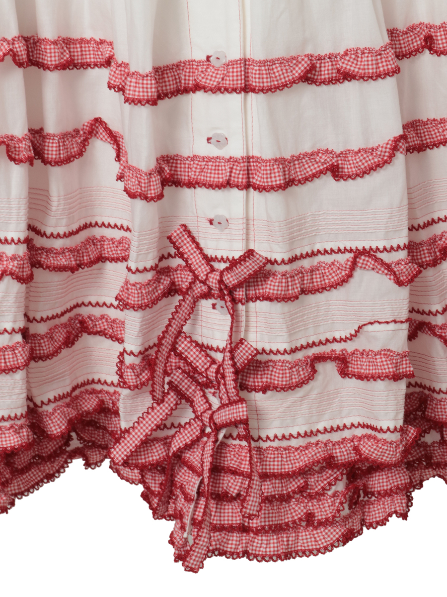 ギンガムフリル使いローンスカート 詳細画像 ソライロ 8