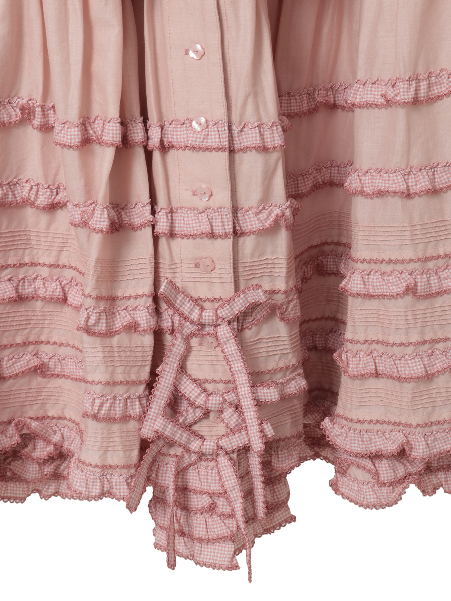 ギンガムフリル使いローンスカート 詳細画像 ソライロ 9