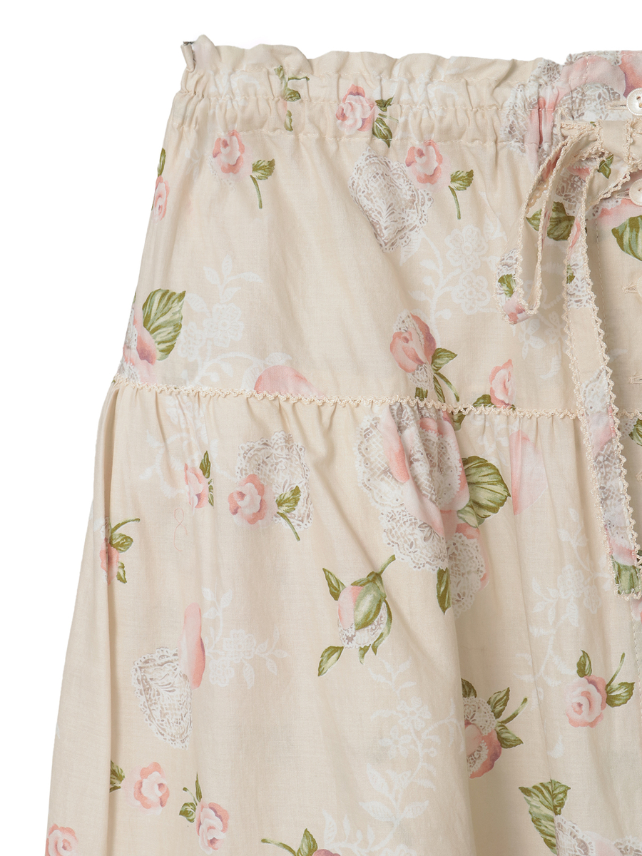 ポワン・ド・ローズプリントスカート 詳細画像 キナリ 4