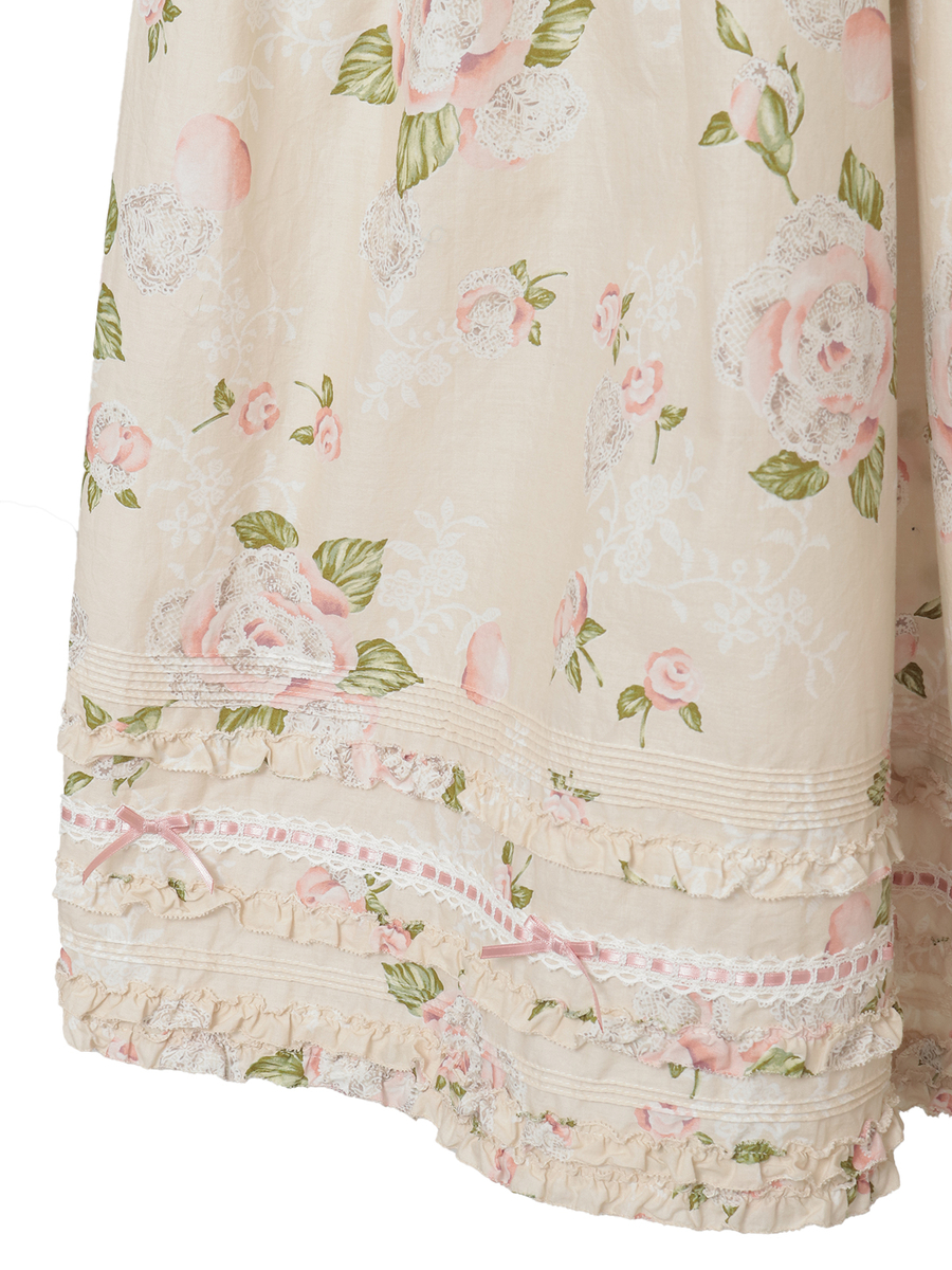 ポワン・ド・ローズプリントスカート 詳細画像 キナリ 6