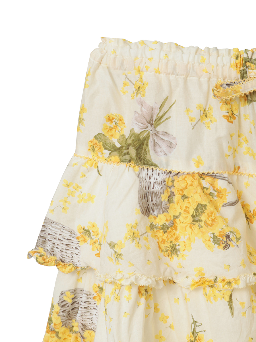 なのはなプリントスカート 詳細画像 ミズイロ 3