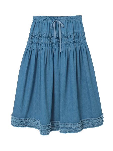 ムラ糸デニムスカート