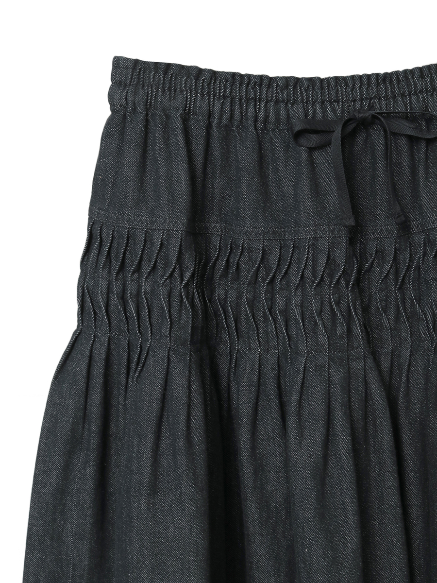 ムラ糸デニムスカート 詳細画像 シロ 6