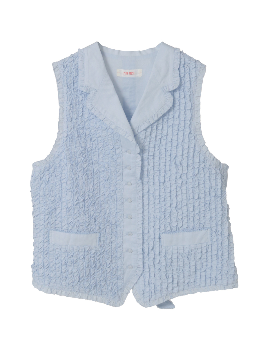 フリルローンベスト 詳細画像 シロ 1