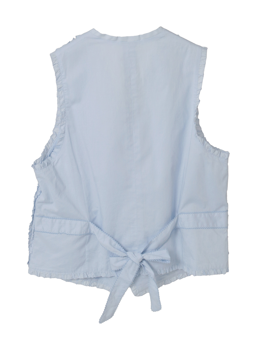 フリルローンベスト 詳細画像 シロ 2