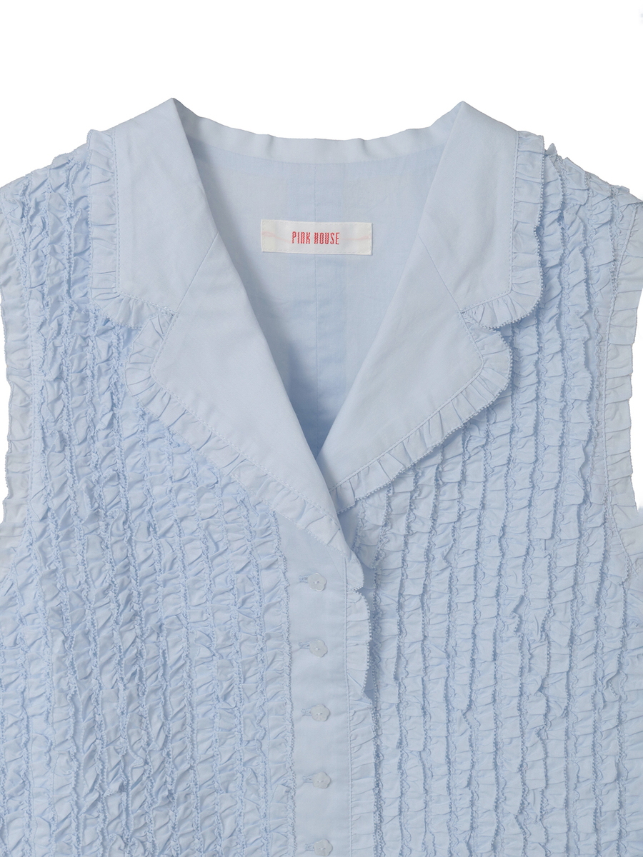 フリルローンベスト 詳細画像 シロ 3