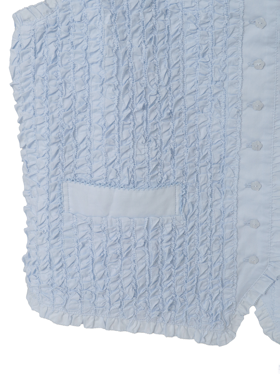 フリルローンベスト 詳細画像 シロ 5