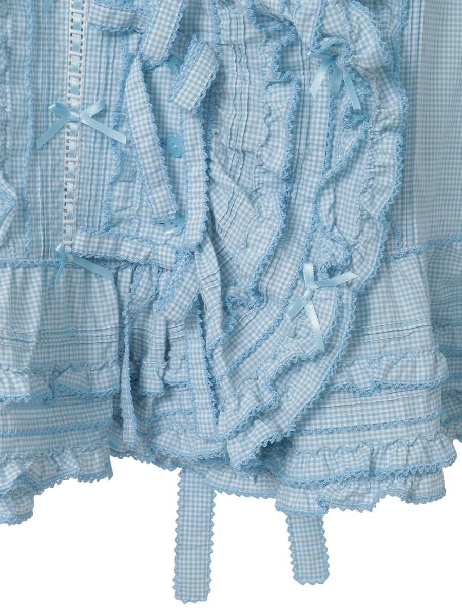 リボンモチーフいっぱいベストブラウス 詳細画像 ラベンダー 10