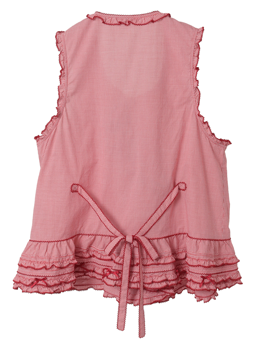 リボンモチーフいっぱいベストブラウス 詳細画像 ラベンダー 2