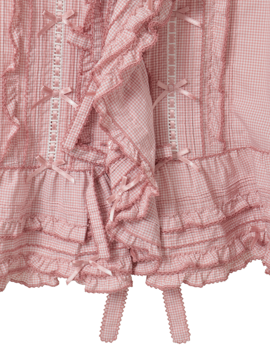 リボンモチーフいっぱいベストブラウス 詳細画像 ラベンダー 9