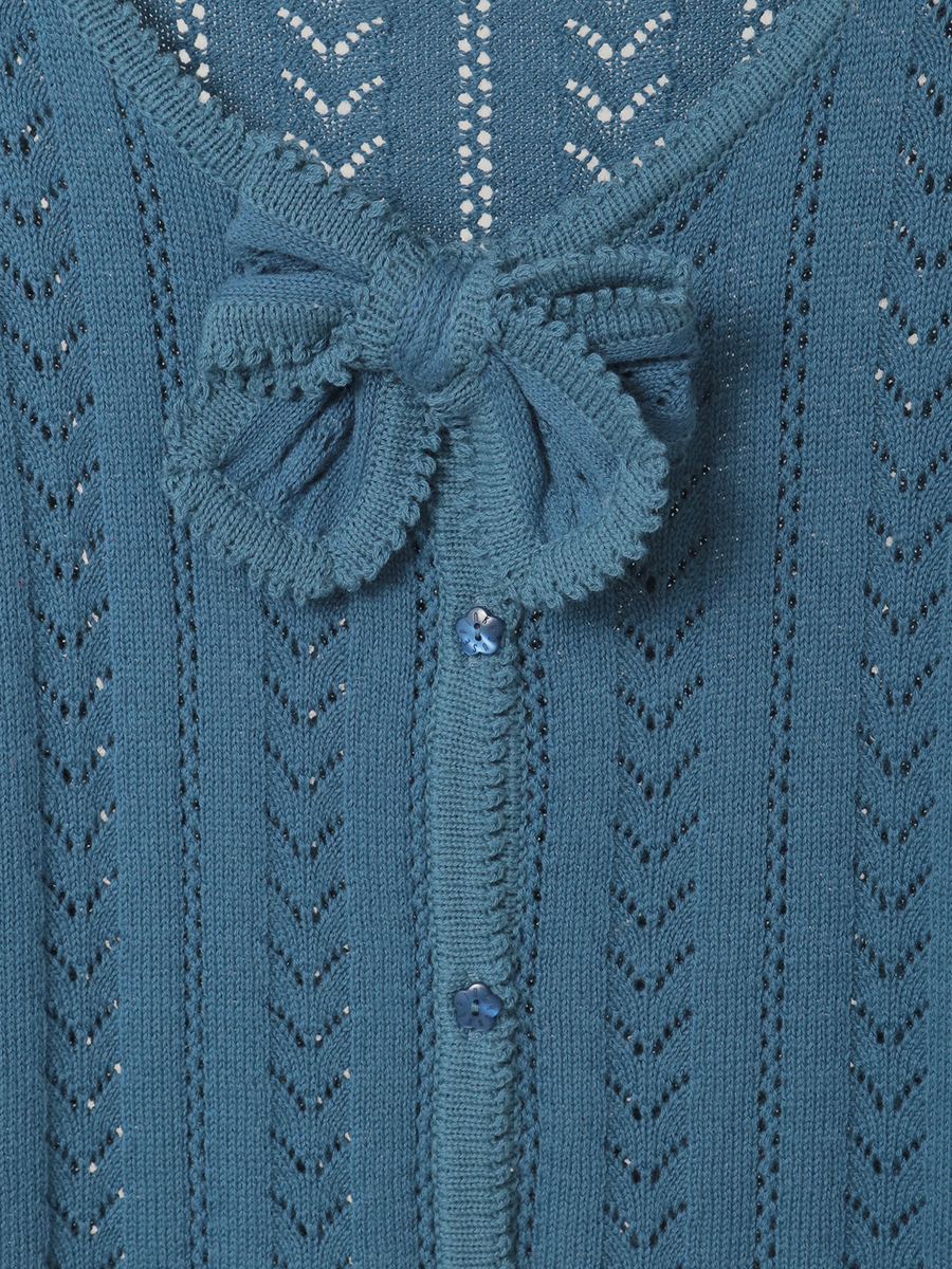 苺モチーフ使いカーディガン 詳細画像 ブルー 13