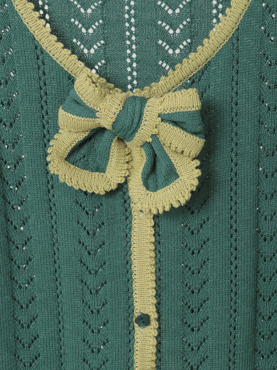 苺モチーフ使いカーディガン 詳細画像 ブルー 9