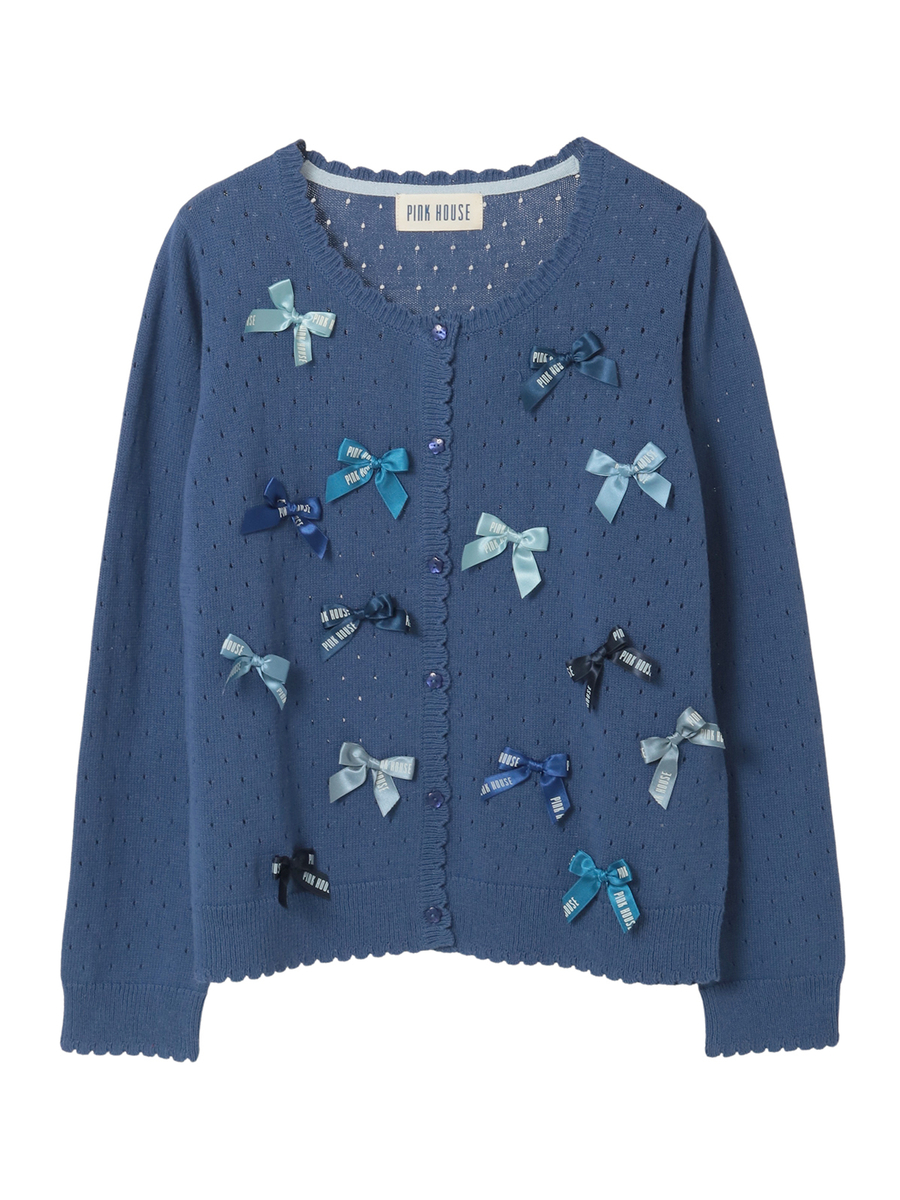 カラフルリボンいっぱいニットカーディガン｜ピンクハウスオフィシャル