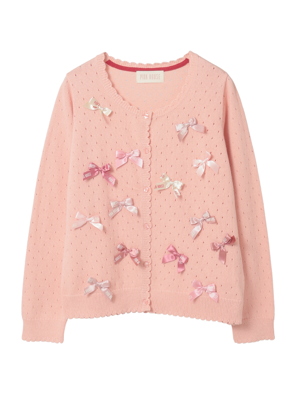 カラフルリボンいっぱいニットカーディガン｜ピンクハウスオフィシャル