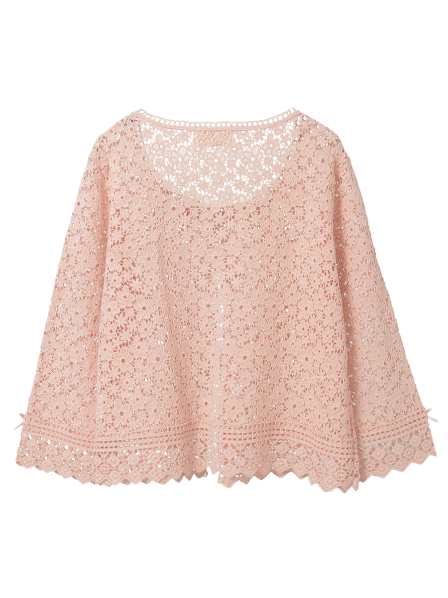 小花柄レースカーディガン 詳細画像 キナリ 2