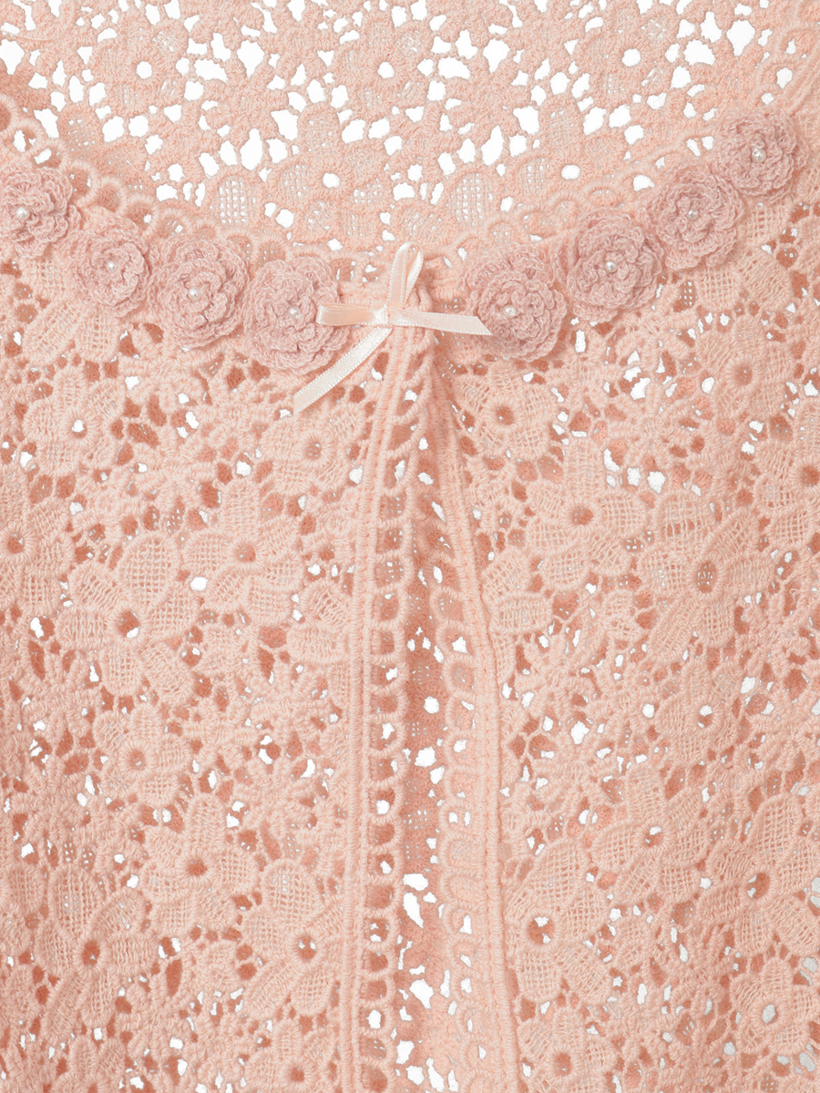 小花柄レースカーディガン 詳細画像 キナリ 4