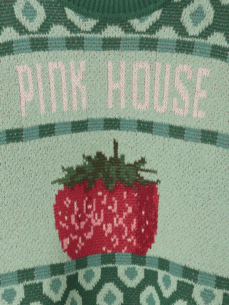 苺モチーフジャガードニット 詳細画像 キナリ 10