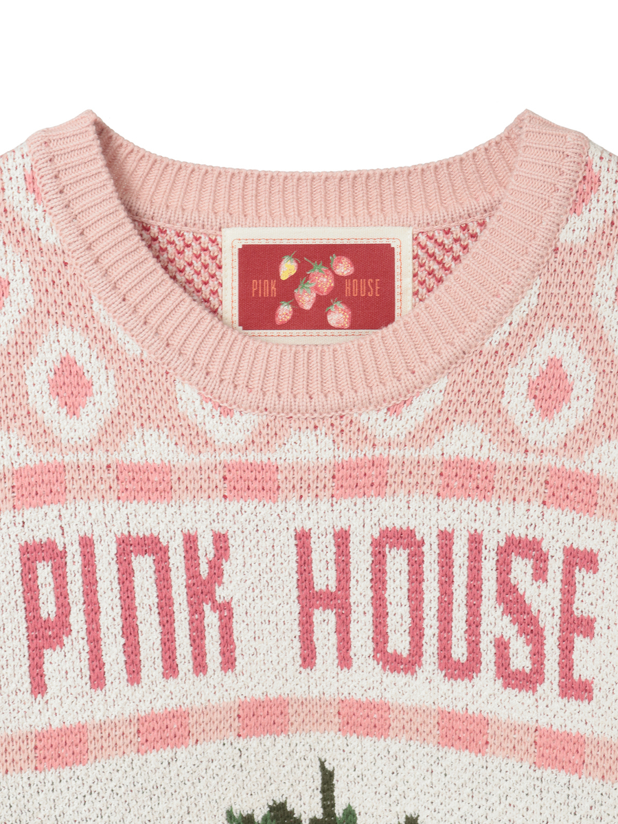 苺モチーフジャガードニット 詳細画像 キナリ 3