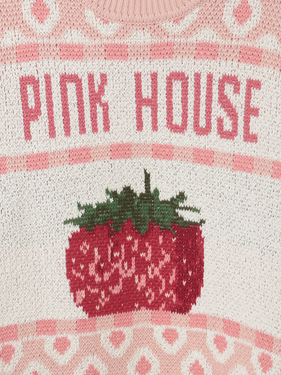 苺モチーフジャガードニット 詳細画像 キナリ 6