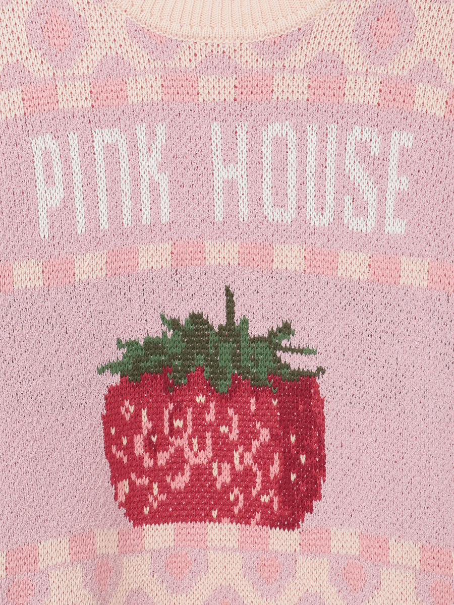 苺モチーフジャガードニット 詳細画像 キナリ 8