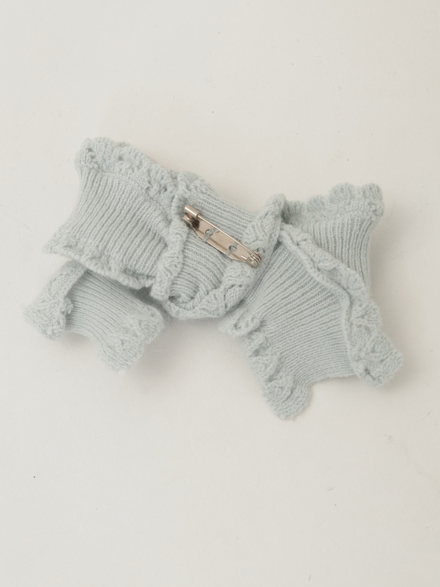 チュール使いパフスリーブニット 詳細画像 クロ 8