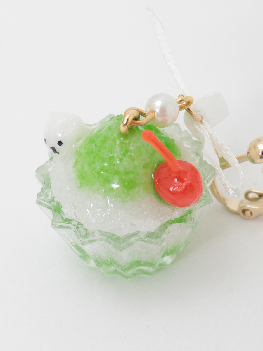 かき氷モチーフイヤリング 詳細画像 シロクマ 6