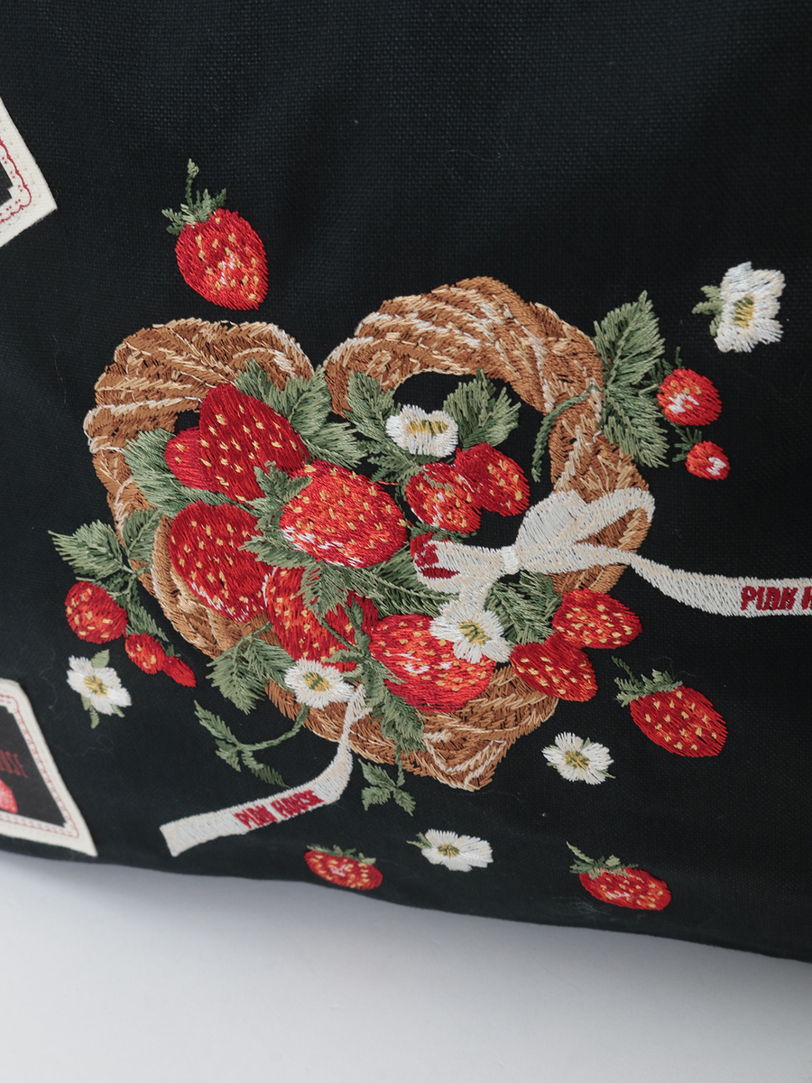 苺リース刺繍ショルダーバッグ 詳細画像 グリーン 10