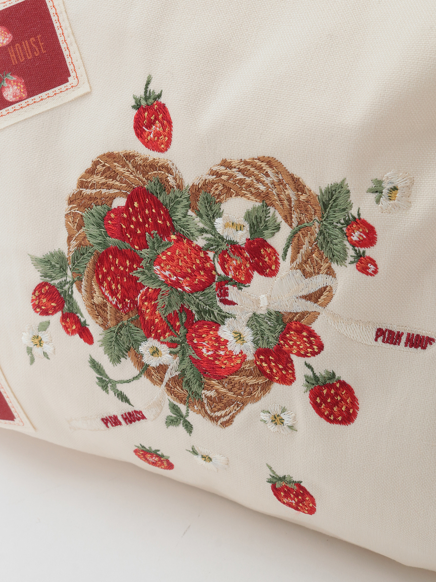 苺リース刺繍ショルダーバッグ 詳細画像 グリーン 5