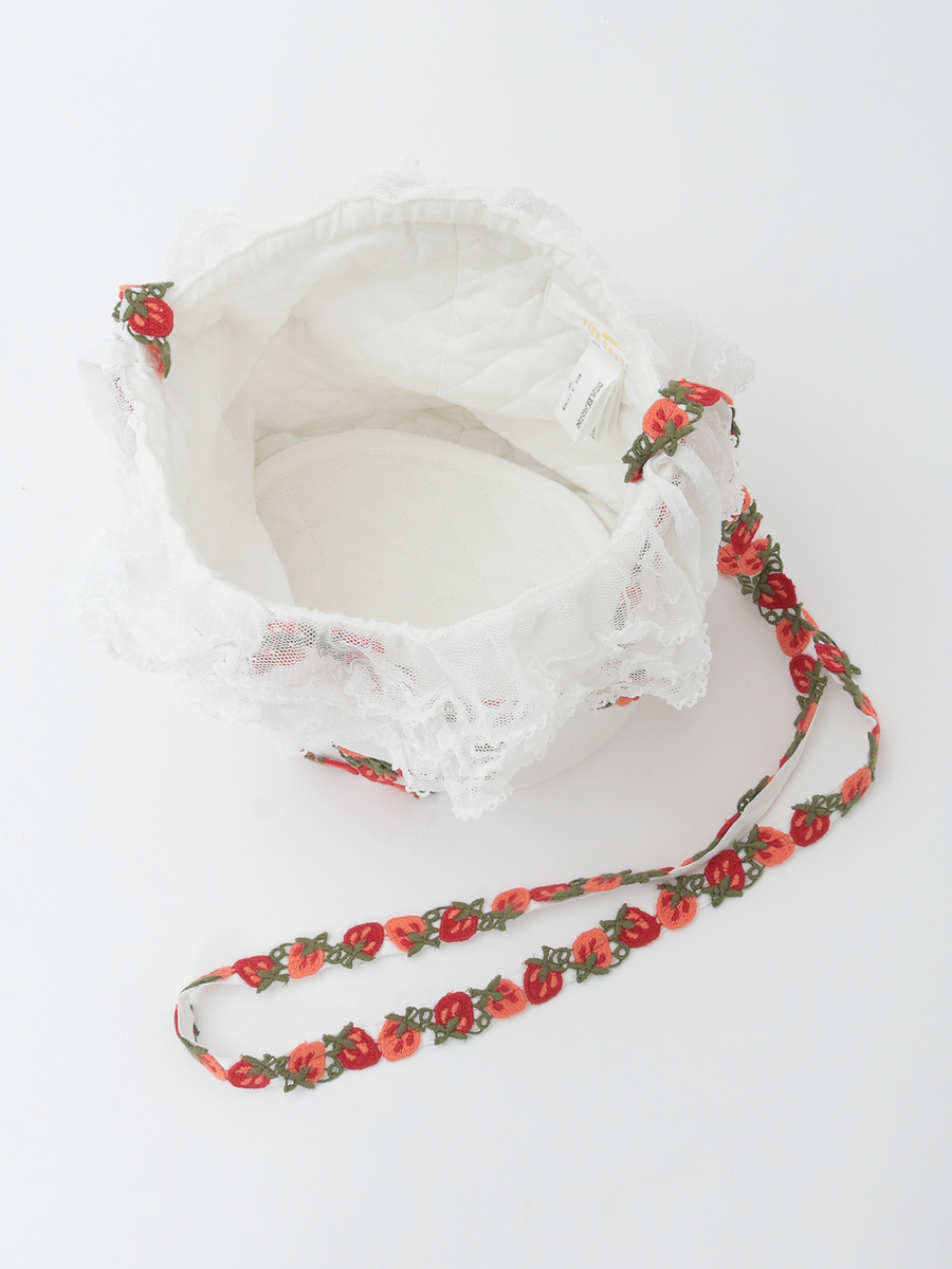 オリジナル苺ブレードレース使いポシェット 詳細画像 ハッカ 12