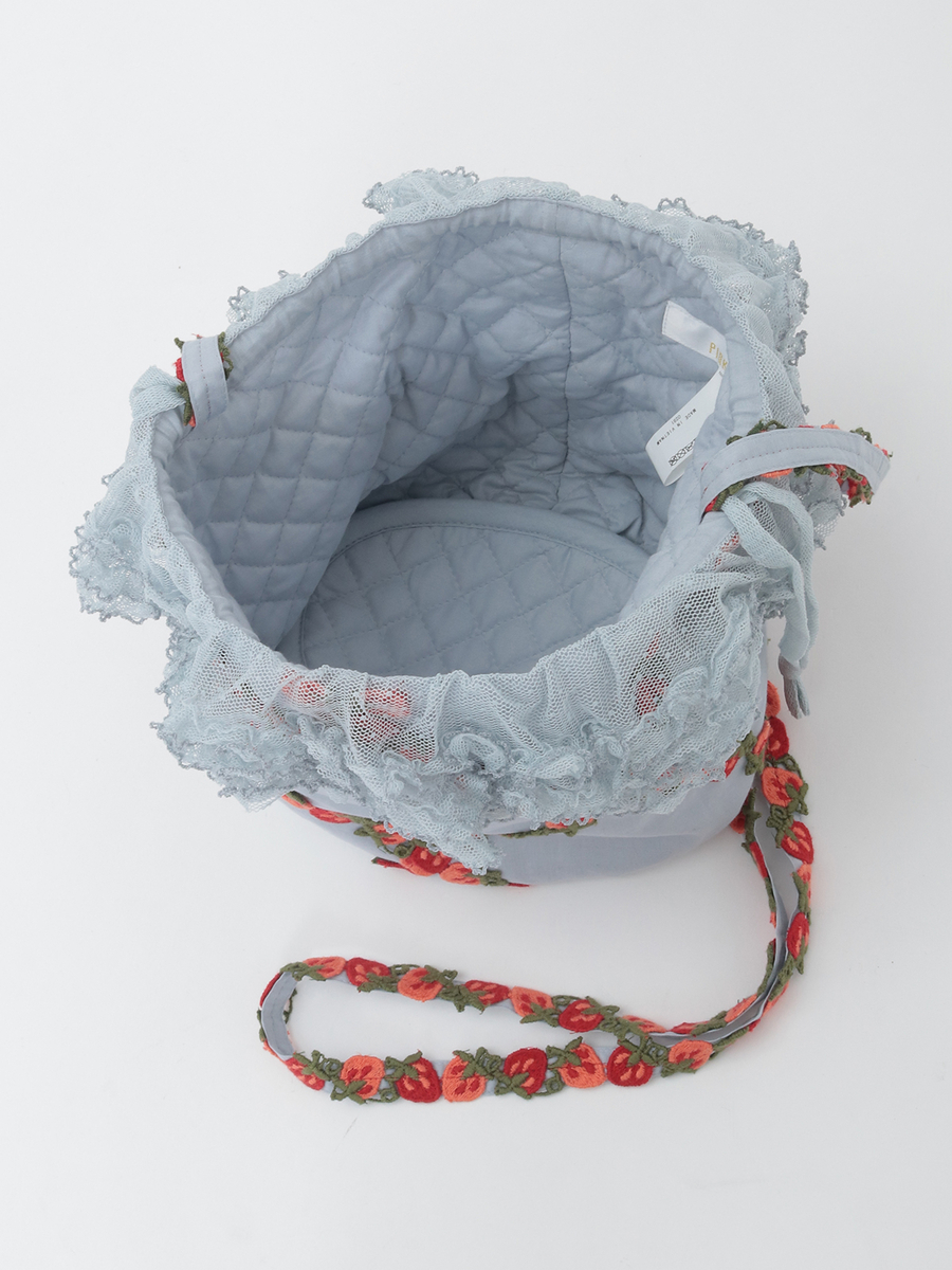 オリジナル苺ブレードレース使いポシェット 詳細画像 ハッカ 14