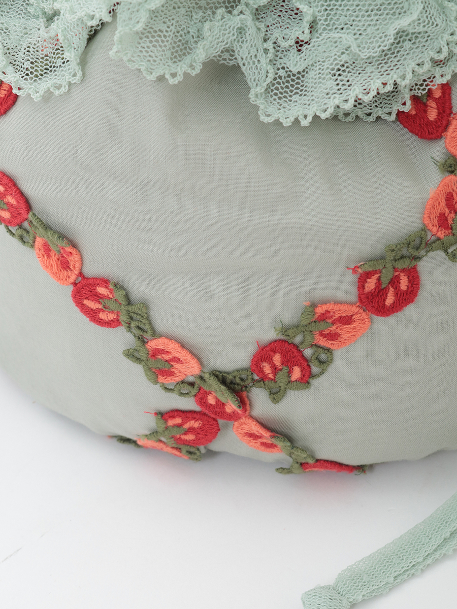 オリジナル苺ブレードレース使いポシェット 詳細画像 ハッカ 15