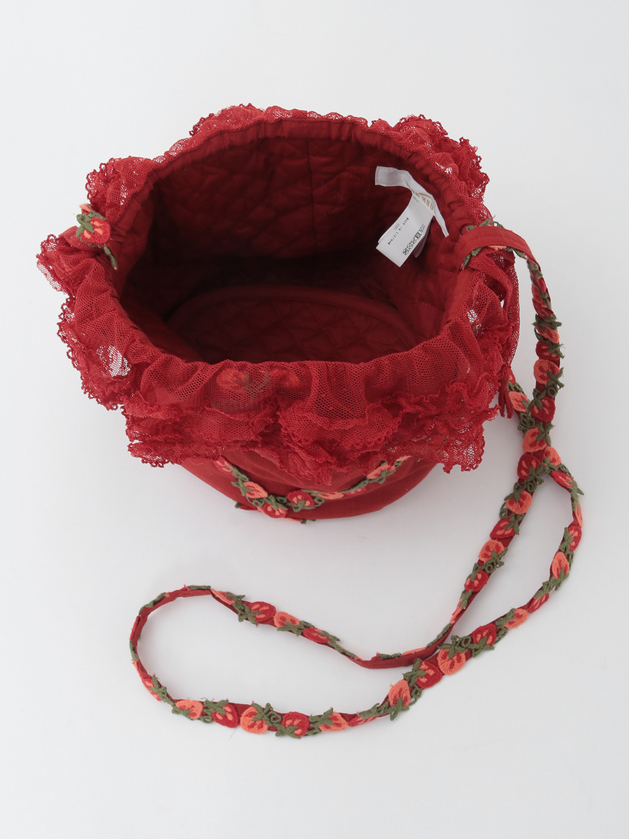 オリジナル苺ブレードレース使いポシェット 詳細画像 ハッカ 8