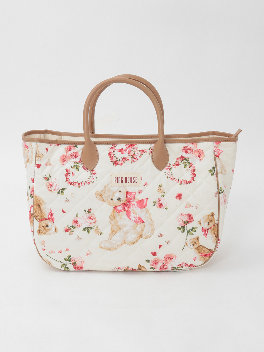 テディローズプリントキルティングバッグ 詳細画像 ラベンダー 1