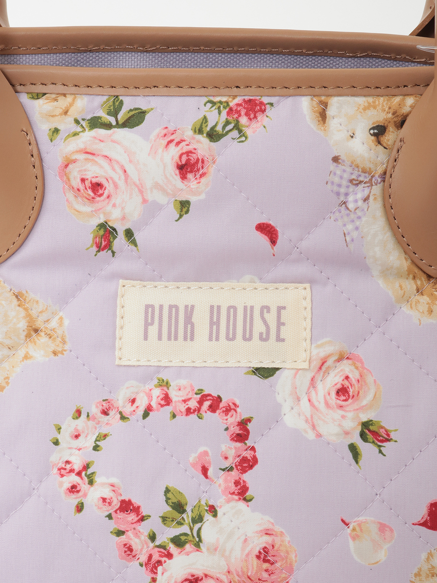 テディローズプリントキルティングバッグ 詳細画像 ラベンダー 11