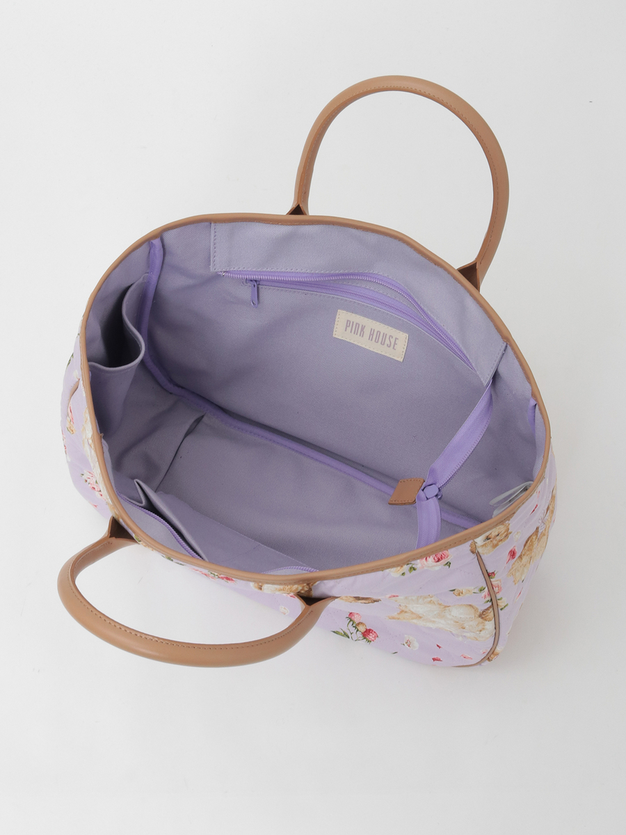 テディローズプリントキルティングバッグ 詳細画像 ラベンダー 12